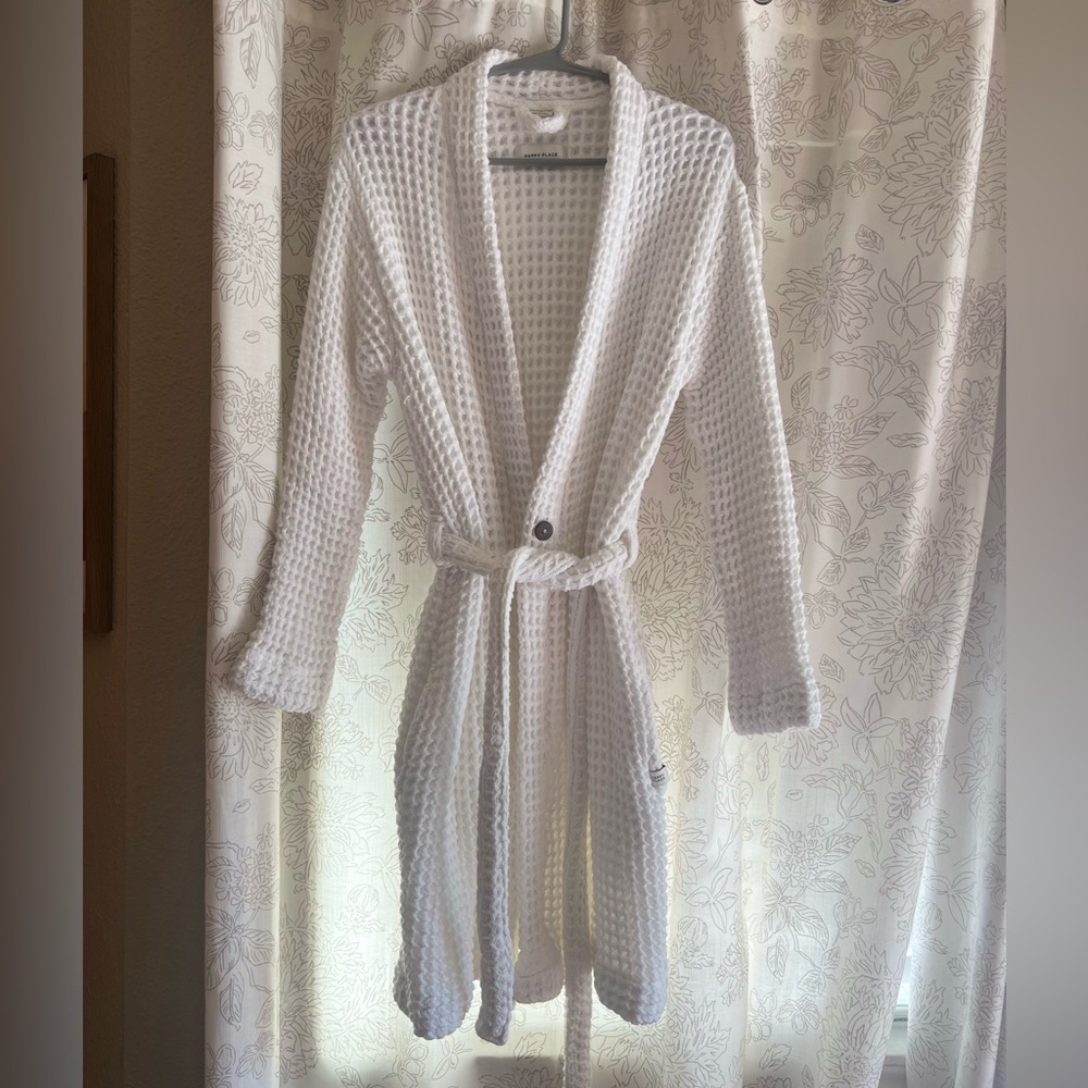 100% Organic Cotton Waffle knit Robe